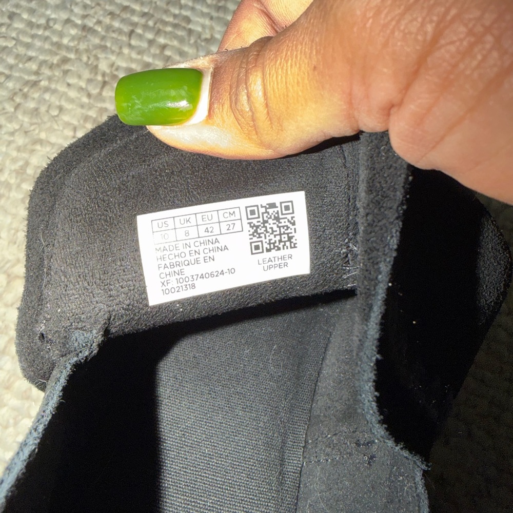 Tom’s Black Suede Ankle Booties with Wood Wedge Heel - Picture 3 of 6